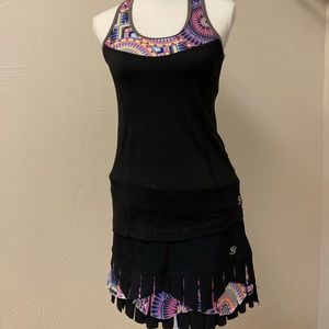 Sofibella, skirt size S, tank top size S, nylon/elastane blend.